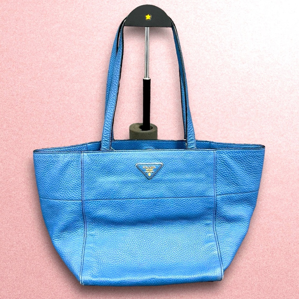 Prada Vitello Daino Leather Shopper Tote